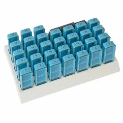 Anabox Medidispenser 31 Tage Mini Plus helltürkis 3 Fächer/Tag