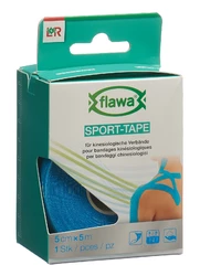 flawa Sport-Tape 5cmx5m blau