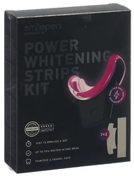 smilepen Power Whitening Strips Kit 7x2 Strips 1x Whitening Accelerator