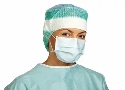 BARRIER OP-Maske Typ IIR Ohrschlaufe blau