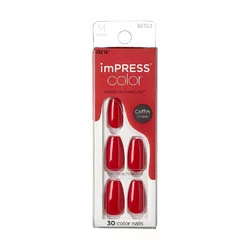 KISS imPRESS ImPress Color Nail Kit Coffin Reddy Or Not