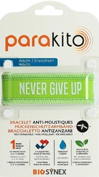 parakito bracelet adulte Never Give Up vert