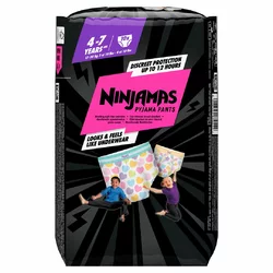 Pampers Ninjamas Pyjama Pants für Mädchen 4-7 Jahre