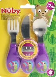 Nûby set de couverts en acier inoxydable