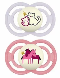 MAM Perfect Night Nuggi Silikon 6-16 Monate Girl