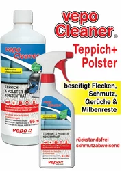 vepoCleaner Teppich + Polster Konzentrat Sprühextraktion bis 66m2