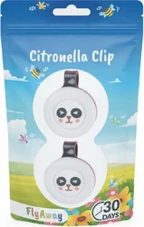 FLYAWAY Citronella-Clip Panda Duopack