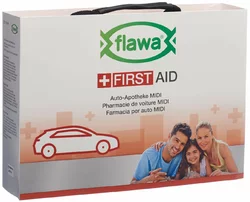 flawa Auto-Apotheke Midi Bag rot