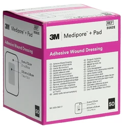 3M Medipore 5x7.2cm Wundkissen 2.5x3.8cm