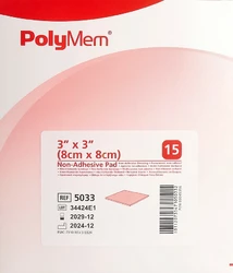 PolyMem Non Adhesive Dressing 8x8cm