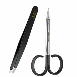 rubis Set Schere Pinzette Inox Satin schwarz