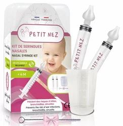 PETIT NEZ Kit seringues nasales 2 pièces + goupillon + doseur
