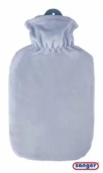 Sänger Wärmflasche Flauschbezug 2l blau pastell