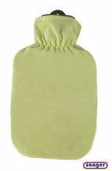 Sänger Wärmflasche Flauschbezug 2l grün pastell