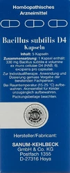 SANUM Bacillus subtilis Kapsel 4 D
