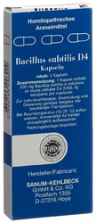 SANUM Bacillus subtilis Kapsel 4 D