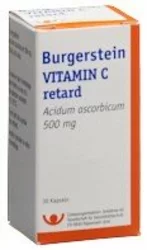 Burgerstein Vitamin C Ret Kaps 500 mg