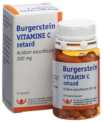 Burgerstein Vitamin C Ret Kaps 500 mg