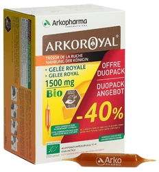 ARKOROYAL Gelée Royale 1500 mg Bio Duo