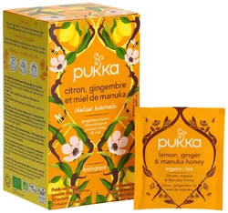 Pukka Citron Gingembre et Miel de Manuka Tee Bio