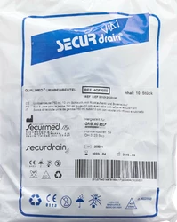 Qualimed Urinbeutel 750ml 10cm mit Rücklaufventil und Bodenablauf