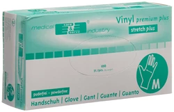 Gribi Untersuchungshandschuhe Vinyl M puderfrei unsteril Stretch plus