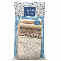 Herba Body & Spa lanière de massage en sisal tricoté-coton