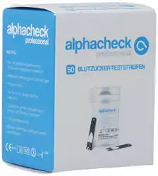alphacheck professional Blutzucker Teststreifen