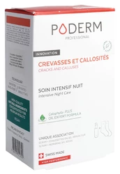 PODERM Serum Hautrisse und Hornhaut 75ml + 1 Paar Gelsocken