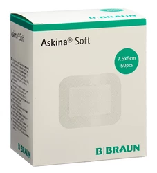Askina Soft pansement en non-tissé 5x7.5cm auto-adhésif stérile