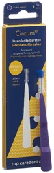 top caredent Circum 10 Interdentalbürsten violett mit Griff