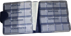 Medimax Medikamentenbox 7Tage blau deutsch