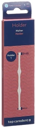 top caredent Holder 1 Halter für Interdentalbürsten L türkis