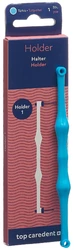 top caredent Holder 1 Halter für Interdentalbürsten L türkis