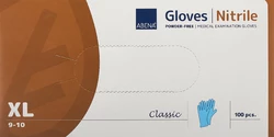 ABENA Classic Nitrilhandschuhe XL 240mm puderfrei unsteril blau