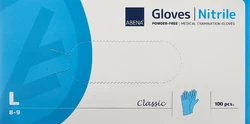 ABENA Classic Nitrilhandschuhe L 240mm puderfrei unsteril blau