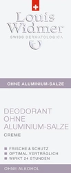 Louis Widmer Deodorant Creme ohne Aluminiumsalze parfumiert