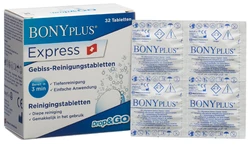 Bony Plus EXPRESS Reinigungs-Brausetabletten für Gebiss und Zahnspangen