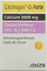 Calcimagon D3 Forte Kautablette Zitrone