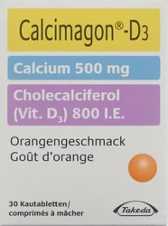 Calcimagon D3 Kautablette 500/800 Orange