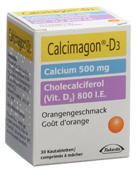 Calcimagon D3 Kautablette 500/800 Orange