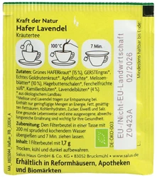 Salus Tee Kraft der Natur Hafer Lavendel Bio