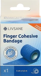 LIVSANE Fingerverband 5cmx4.5m selbsthaftend