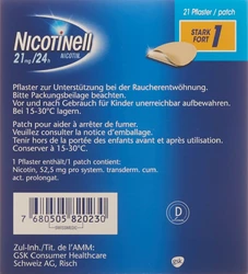Nicotinell 1 stark Matrixpfl 21 mg/24h