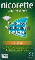 Nicorette Freshfruit Kaudepots 2 mg
