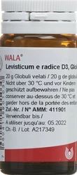 Wala Levisticum e radice Globuli 3 D