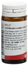 Wala Levisticum e radice Globuli 3 D