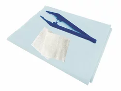 Raucoset Pinzette anatomisch blau steril