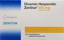 Diosmin Hesperidin Zentiva Filmtablette 500 mg