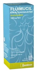 Fluimucil Erkältungshusten Sirup 100 mg/5ml Himbeer